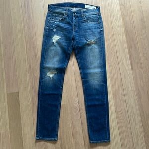 rag & bone Dre Distressed Jeans ERV'S Wash Size 28